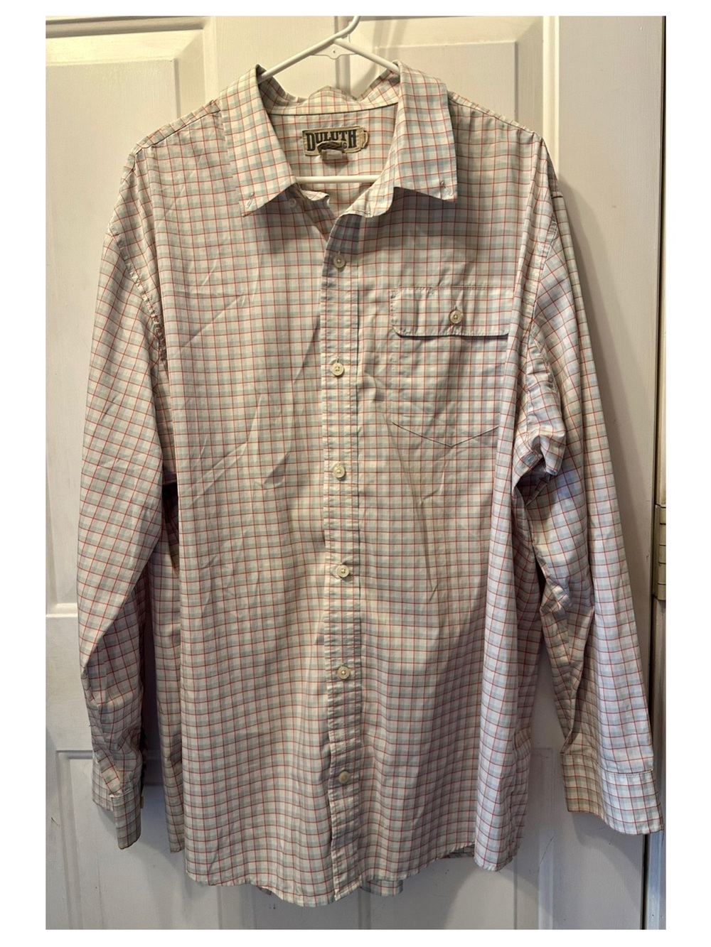 Duluth Trading Co Men’s Casual Plaid Button Down Shirt